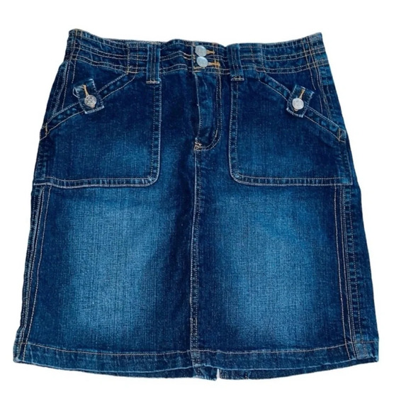BKE Denim Jean Pencil Skirt Sz 6 - Picture 1 of 4